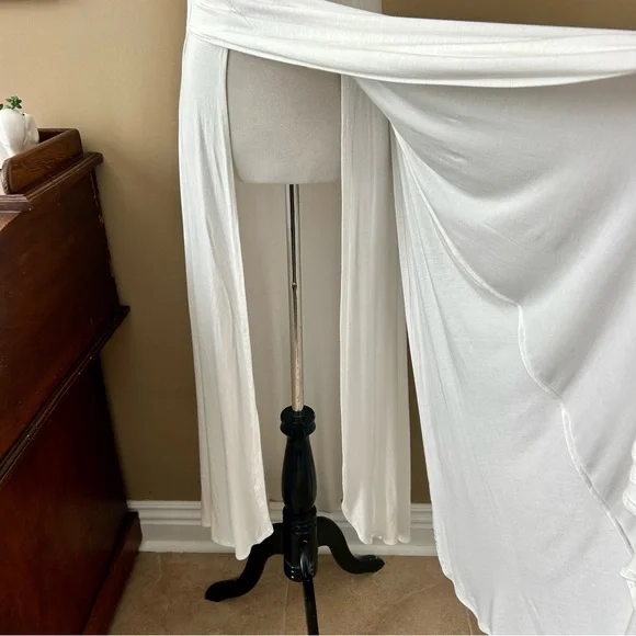 Free People FP Beach Feliz Maxi Dress Slits White Size Medium M NWT - Picture 10 of 11